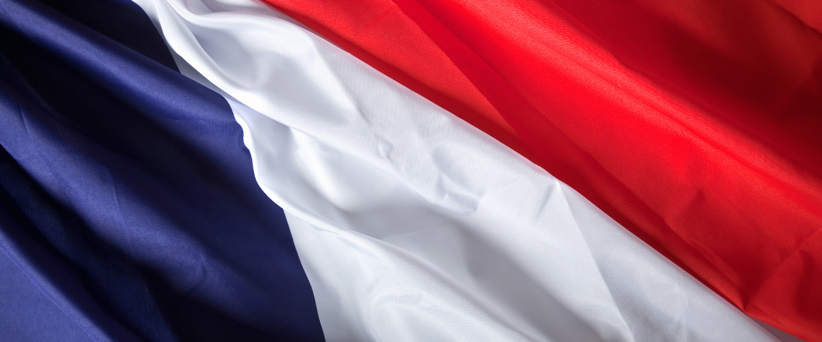 Photo du drapeau tricolore français